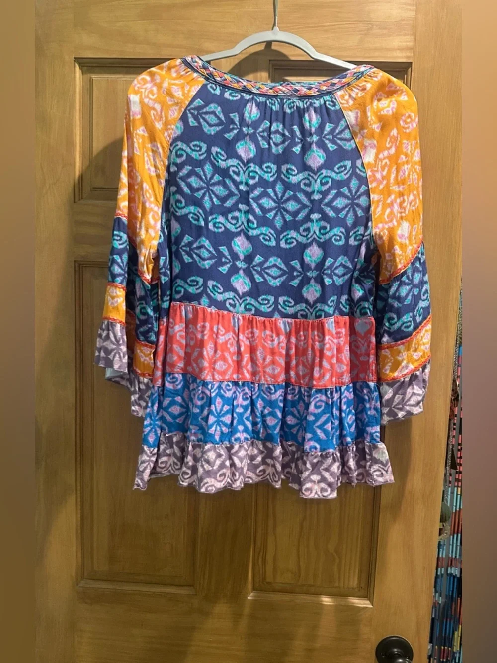 John Mark Embroidered Tiered Tunic - Picture 3 of 3